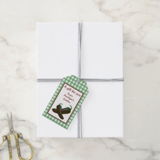 Green Gingham Homemade Jalepeno Jelly Hang Tag