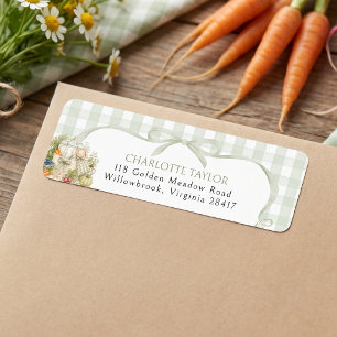 Green Gingham Locally Grown Baby Shower