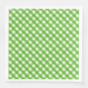 Green Gingham Napkin