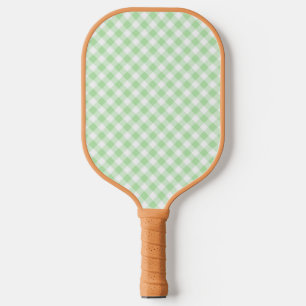 Green gingham Pickleball Paddle-The Preppy Piece Paddle