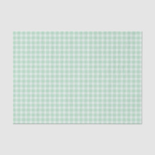 Green Gingham Plaid Tissue Paper