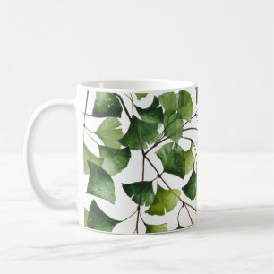 Green Ginkgo Biloba - Blank Card Coffee Mug