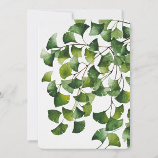 Green Ginkgo Biloba - Carte blanche