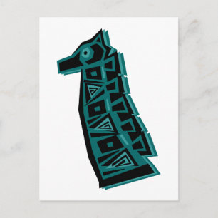Green Giraffe Postcard