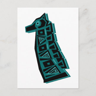 Green Giraffe Postcard
