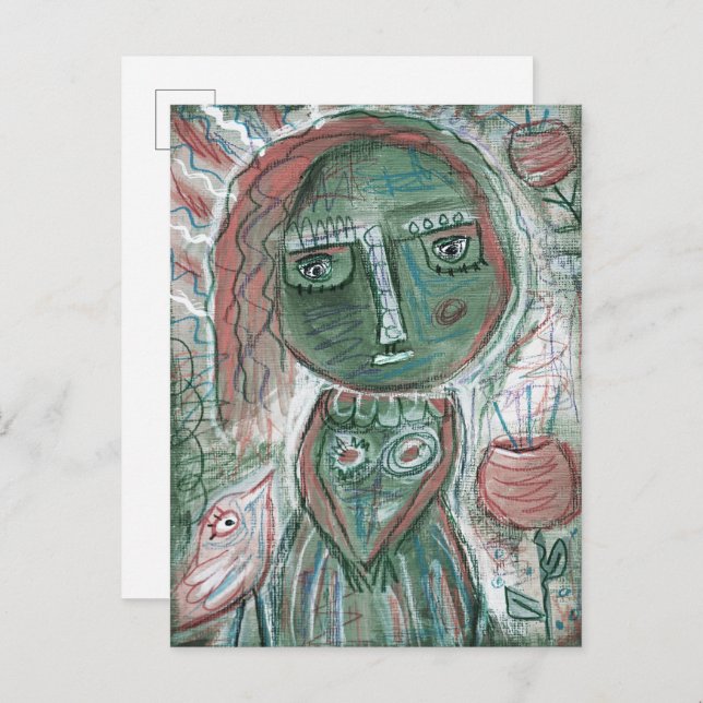 Green Girl Postcard (Front/Back)