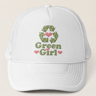 Green Girl Recycle Recycling Hat