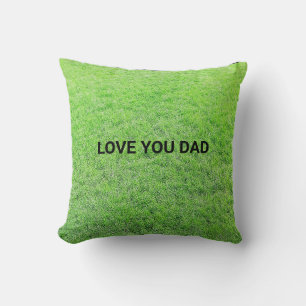 Green Glass design Dad's Throw Pillow