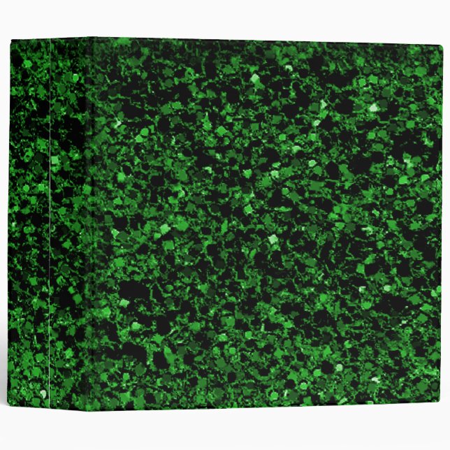 Green Glitter Binder (Front/Spine)