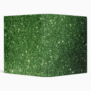 Green Glitter Binder
