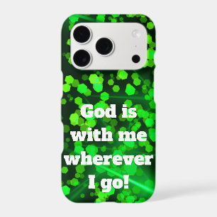Green Glitter Christian Phone Case