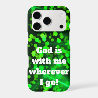 Green Glitter Christian phone case