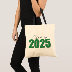 Green Glitter Class of 2025 Tote Bag