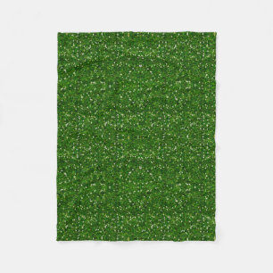 Green Glitter Fleece Blanket