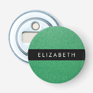 Green Glitter, Glitter Background, Your Name Bottle Opener