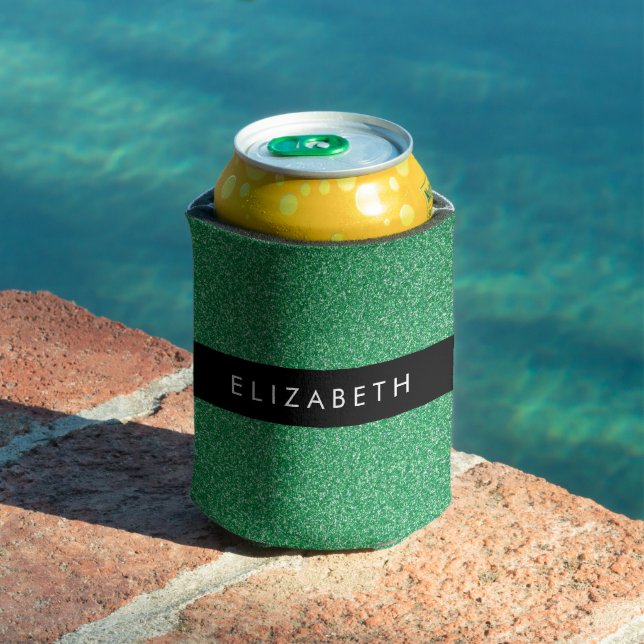 Green Glitter, Glitter Background, Your Name Can Cooler (In Situ Pool)