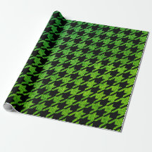 green glitter houndstooth pattern style