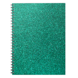 Green Glitter Notebook