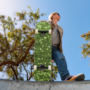 Green Glitter Skateboard