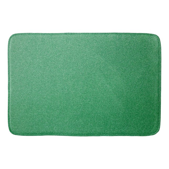 Green Glitter, Sparkle, Glitter Background Bath Mat (Front)