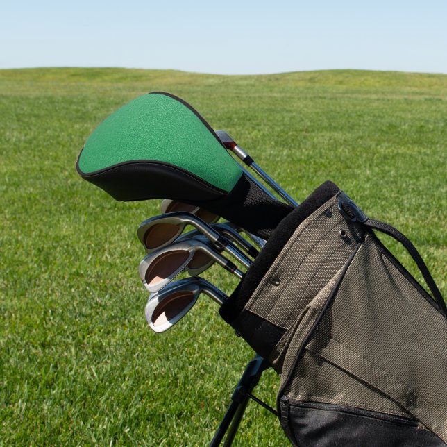 Green Glitter, Sparkle, Glitter Background Golf Head Cover (In Situ)
