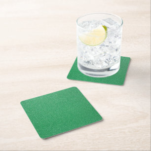 Green Glitter, Sparkle, Glitter Background Square Paper Coaster