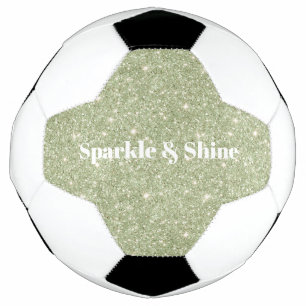 Green Glitter Sparkle Soccer Ball