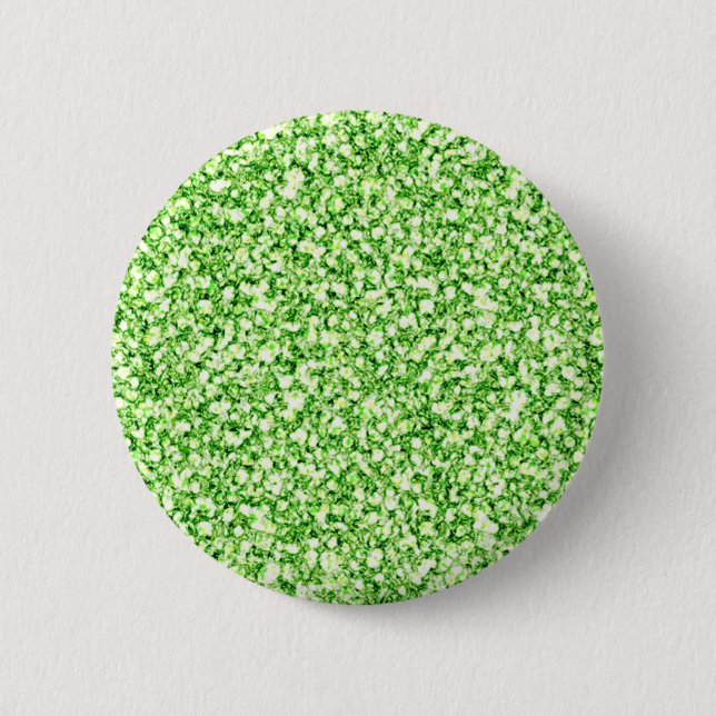 Green Glitters Button (Front)