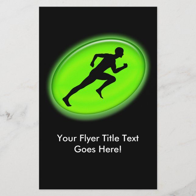 Green Glow Fitness Logo Flyer (Front)