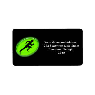 Green Glow Fitness Logo Label