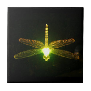 Green Glowing Dragonfly tile
