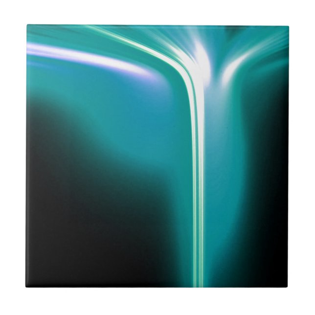 Green Glowing Waterfall of Light Tile (Front)