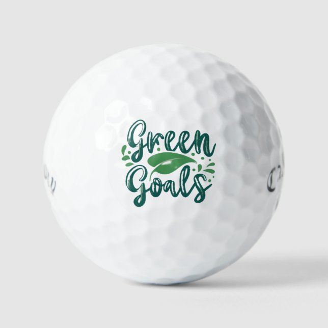 Green Goals  Golf Balls (Front)