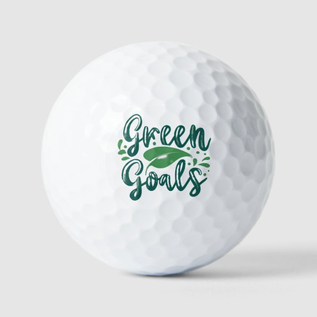 Green Goals  Golf Balls (Front)