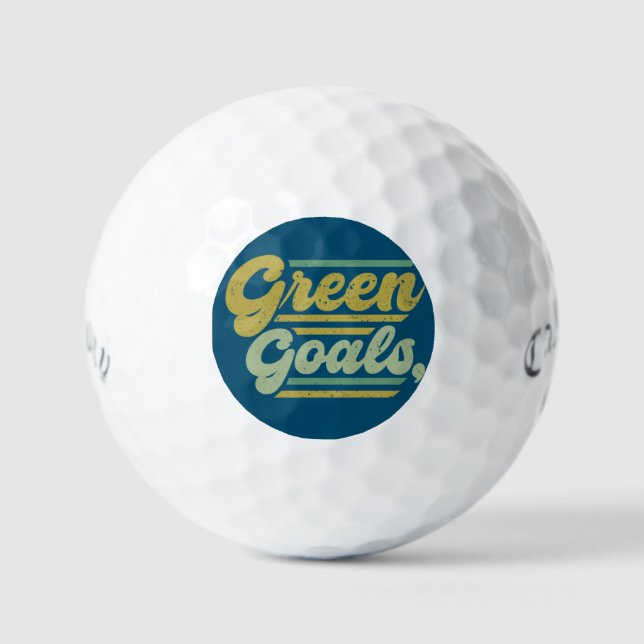 Green Goals  Golf Balls (Front)