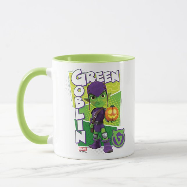 Green Goblin Character Badge Mug (Left)