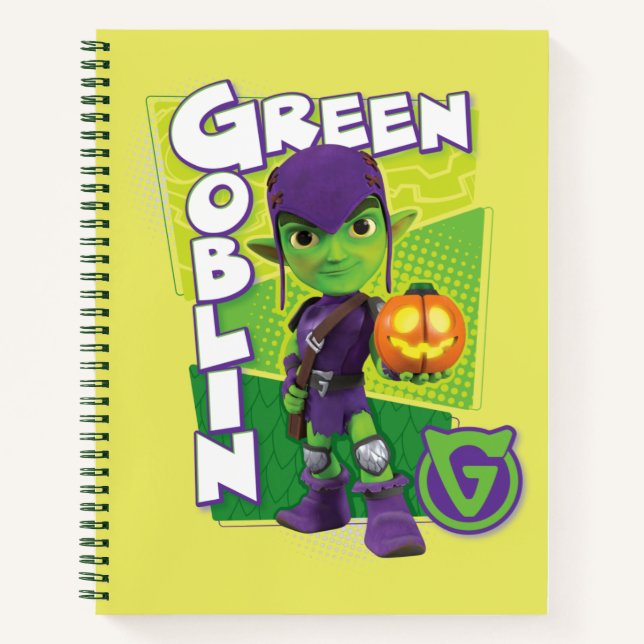 Green Goblin Character Badge Notebook (Front)