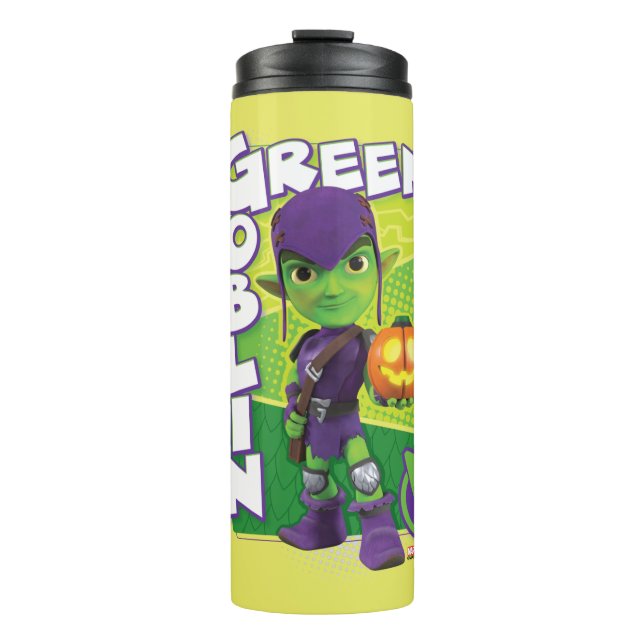 Green Goblin Character Badge Thermal Tumbler (Front)