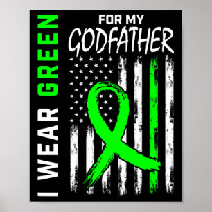 Green Godfather Kidney Disease Cerebral Palsy Awar Poster