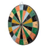 Green Gold and Orange Game Room Colours Dartboard (Front Right)