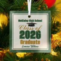 Green Gold Class of 2026 Graduation Christmas