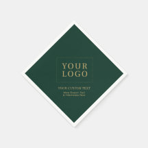 Green & Gold Custom Business Logo Promotional
