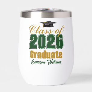 Green Gold Customized Class of 2026 Graduation