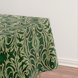 Green Gold Decorative Tablecloth