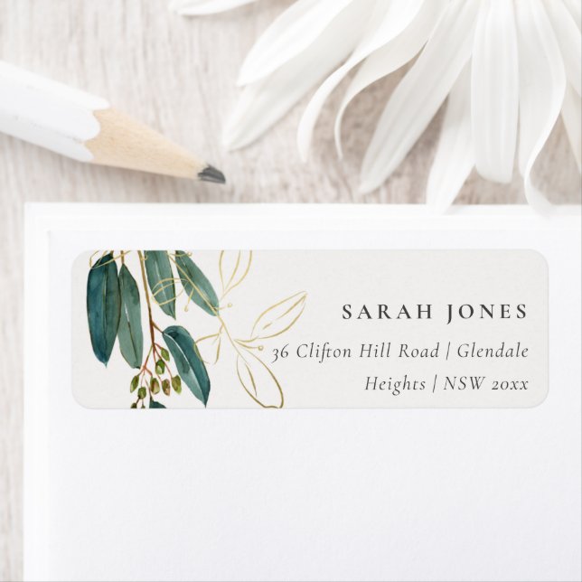 Green Gold Eucalyptus Branch We have Moved Address (Insitu)