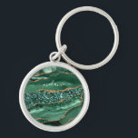 Green Gold Marble Emerald Custom Name Keychain<br><div class="desc">Personalized Custom Name Keychains with Emerald Green Gold Glitter Agate Geode Sparkly Marble Keychain Gift for Women / Girl - Your Birthday - Anniversary or Wedding Gifts / Accessories - Add Your Name - Text or Remove - Make Your Special Keyrings Gift for Her - Resize and move or remove...</div>