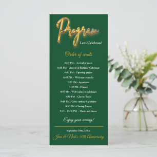 Green & Gold Program 3d Gold Tex Minimalist Design
