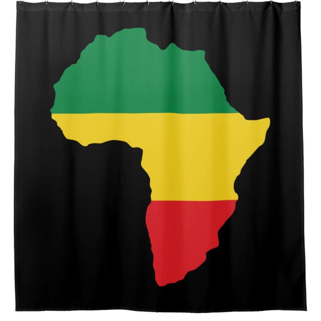 Green, Gold & Red Africa Flag (Front)
