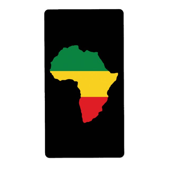 Green, Gold & Red Africa Flag (Front)