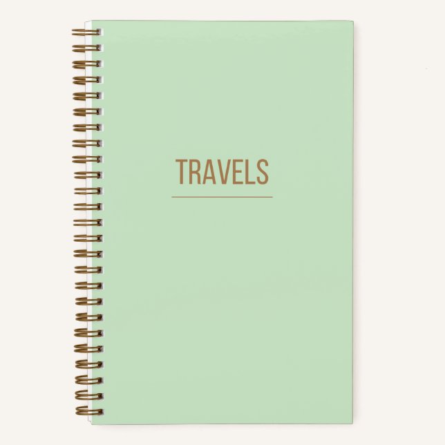 Green & Gold Travel Journal (Recto)